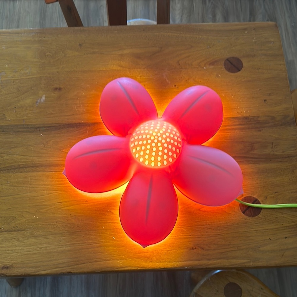 IKEA Red Flower Wall Lamp
